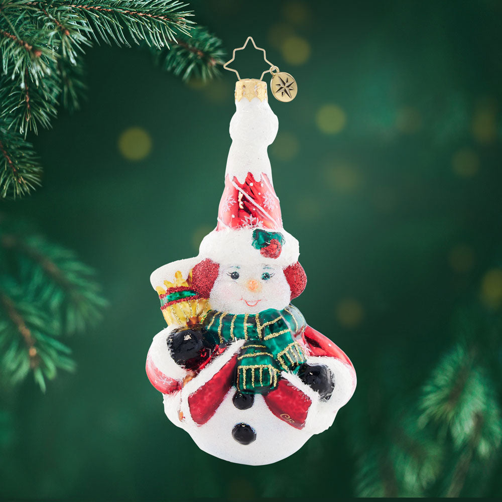 Swept Up Snowman Gem