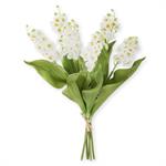 15 Inch White Real Touch Lily of The Valley Bundle