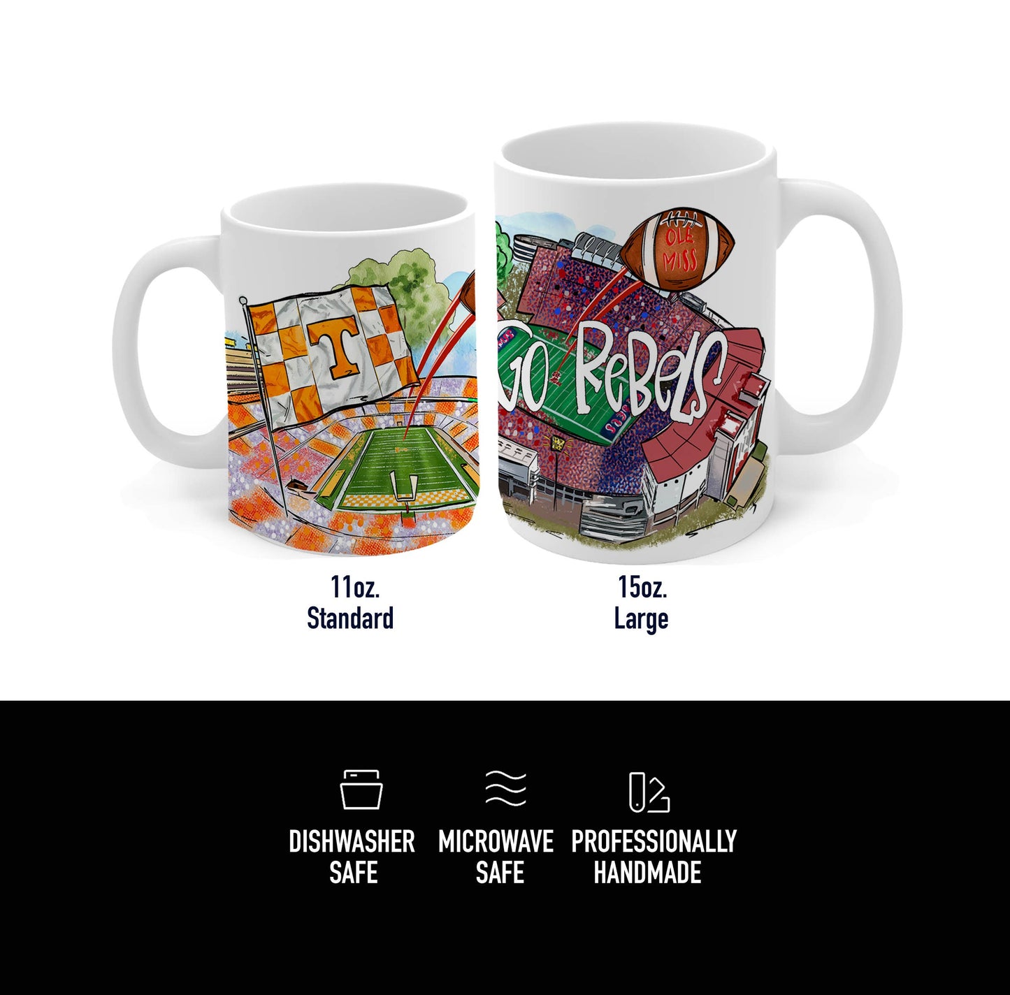 Coffee Mug, Alabama, Mississippi,Tennessee,Louisiana,Georgia