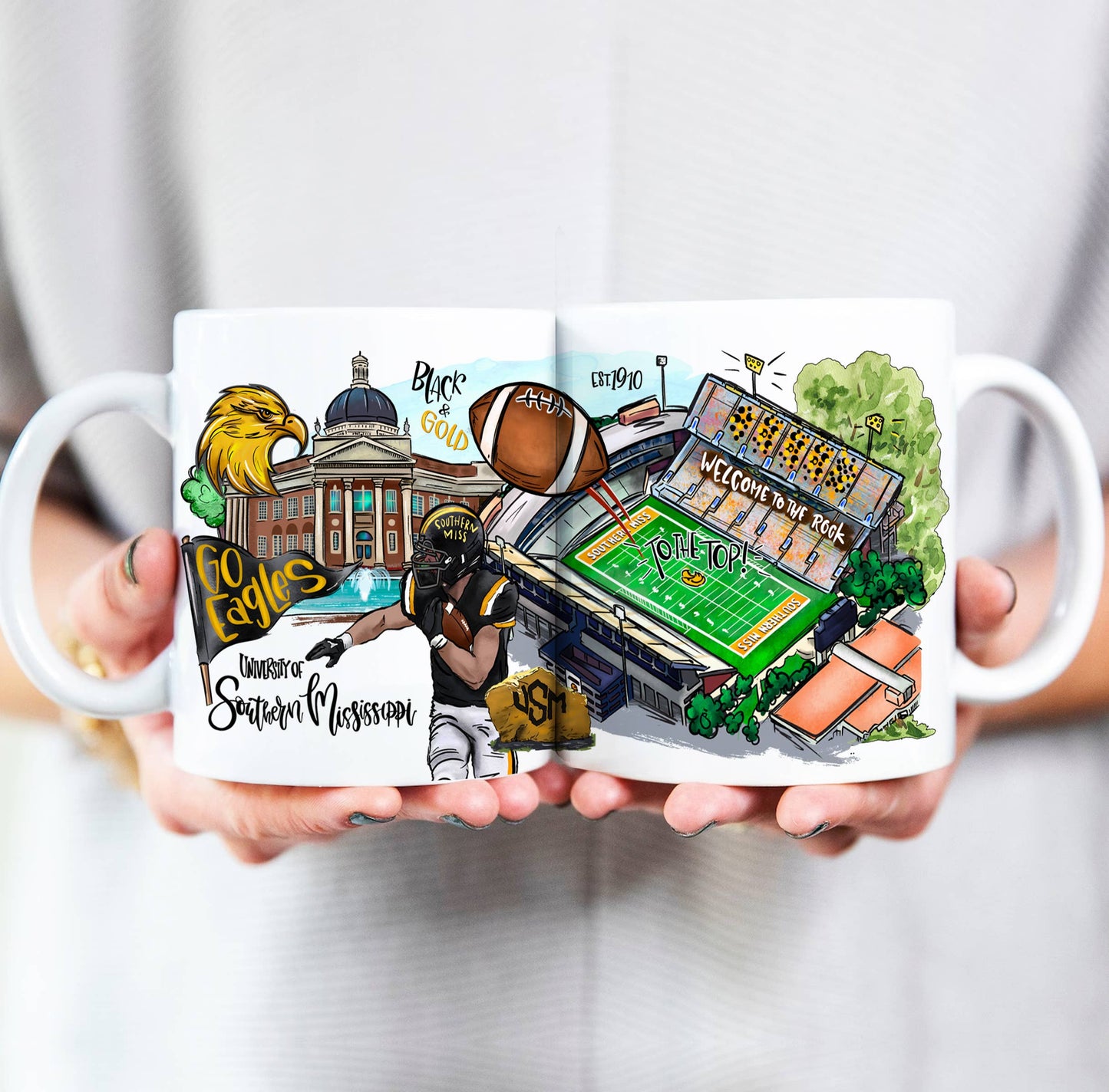 Coffee Mug, Alabama, Mississippi,Tennessee,Louisiana,Georgia