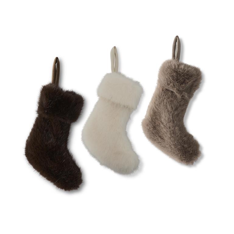 8 Inch Fur Mini Stockings
