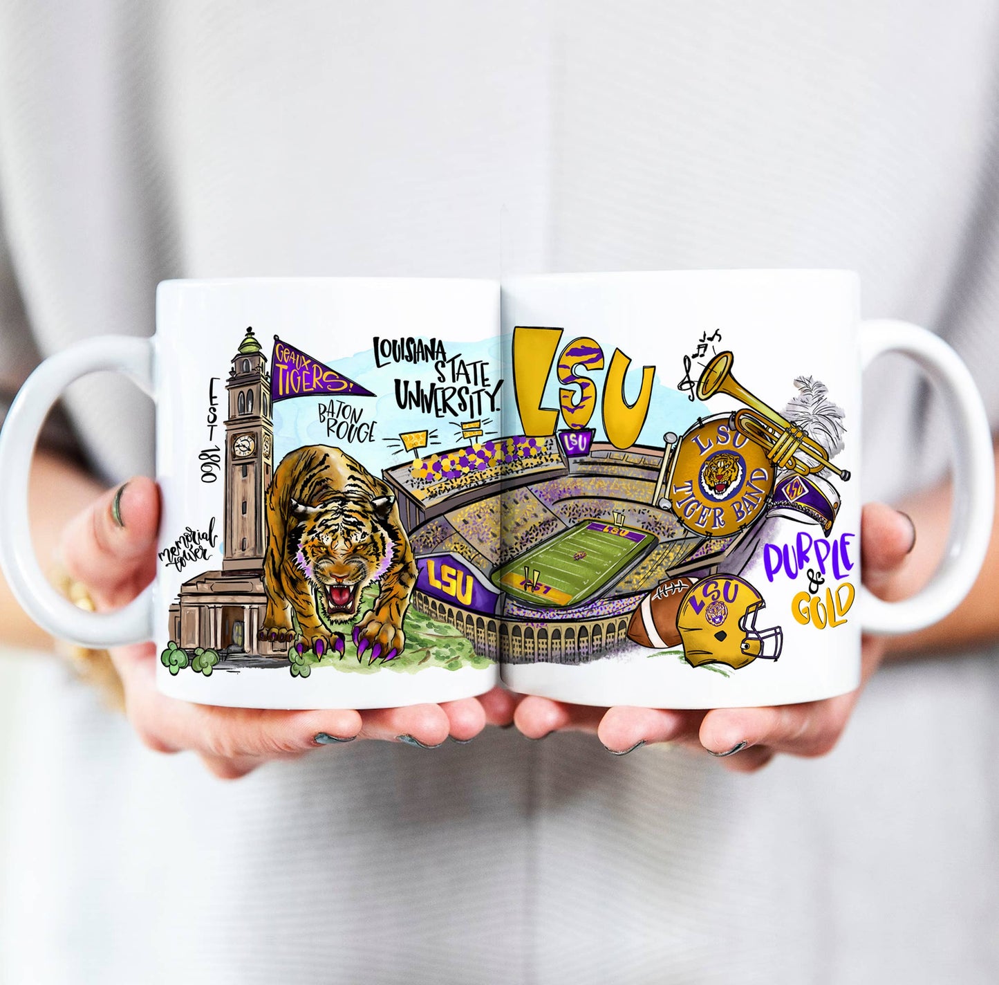 Coffee Mug, Alabama, Mississippi,Tennessee,Louisiana,Georgia