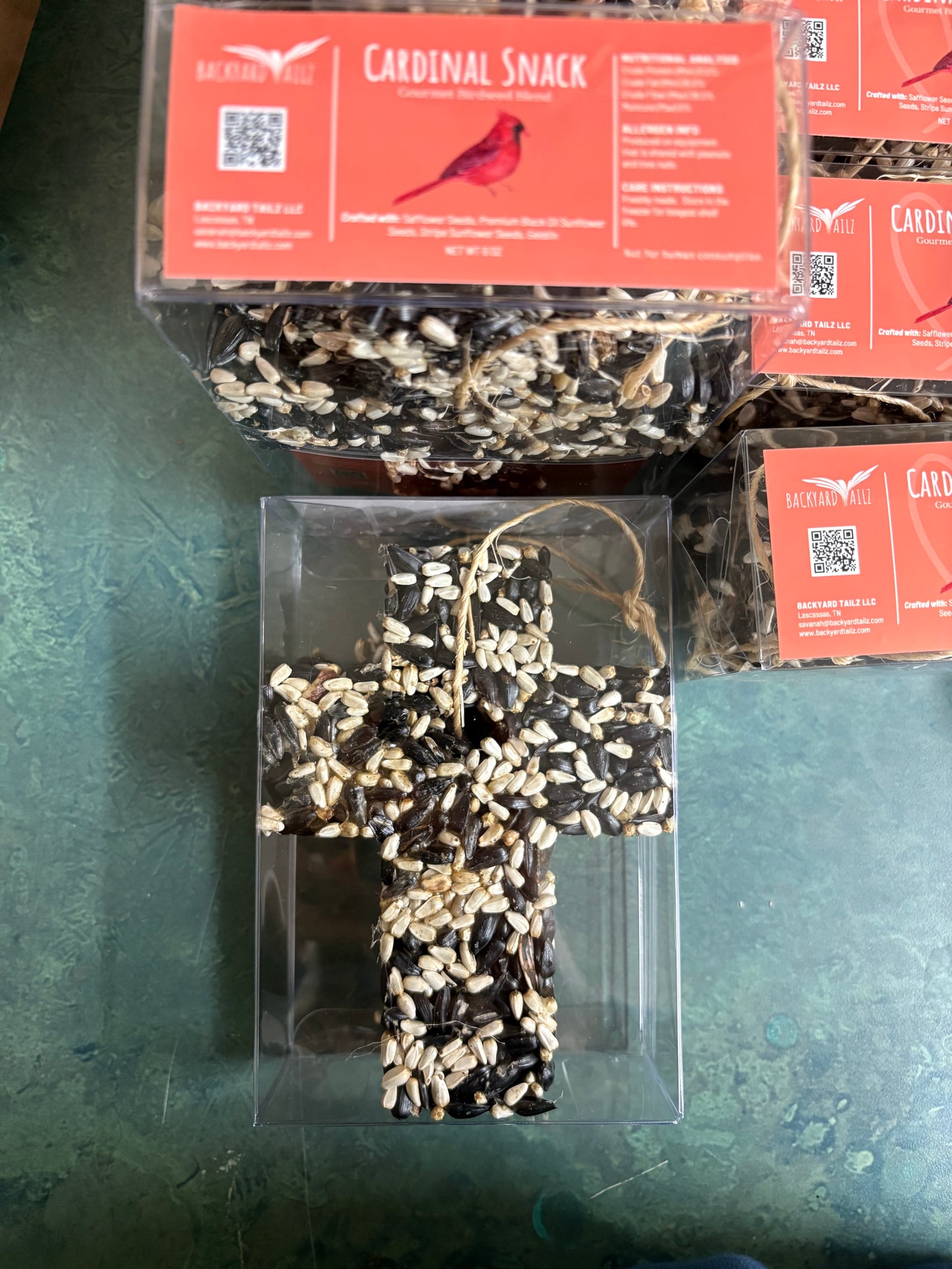 Cross Birdseed Ornament