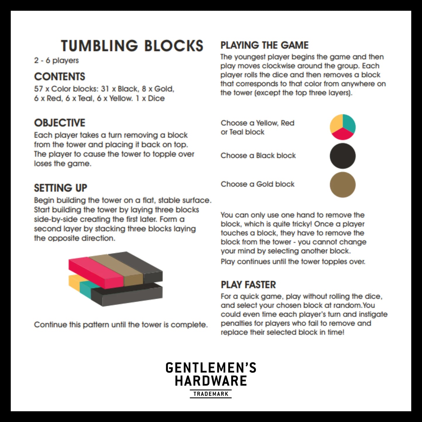 Wooden Tumbling Blocks