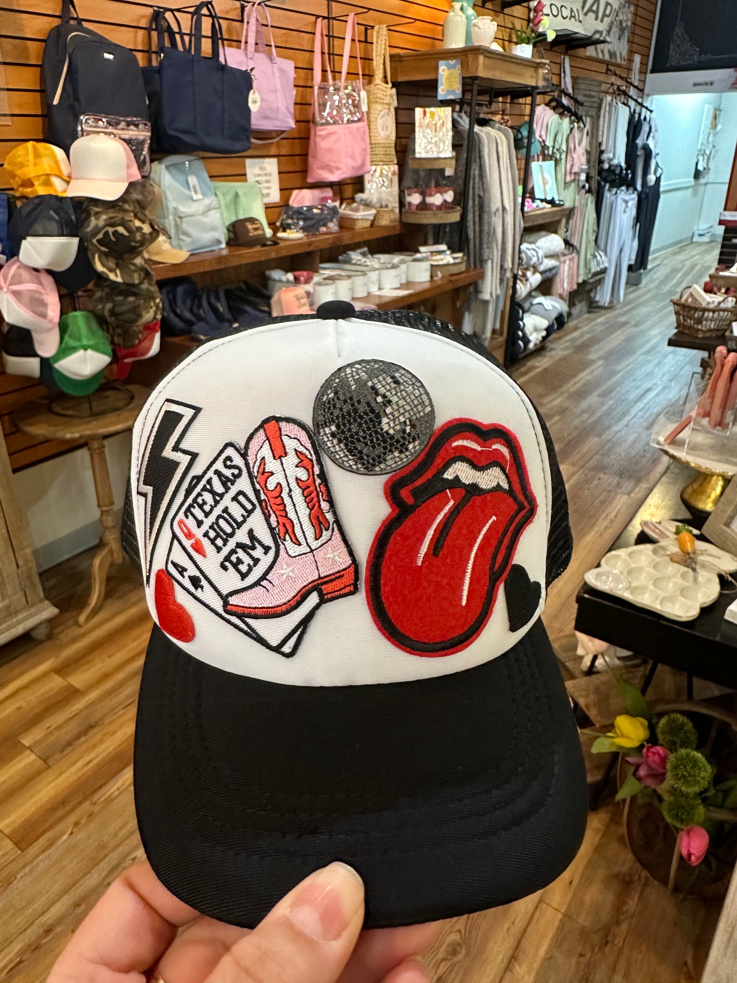 Red Lips Tongue Patch