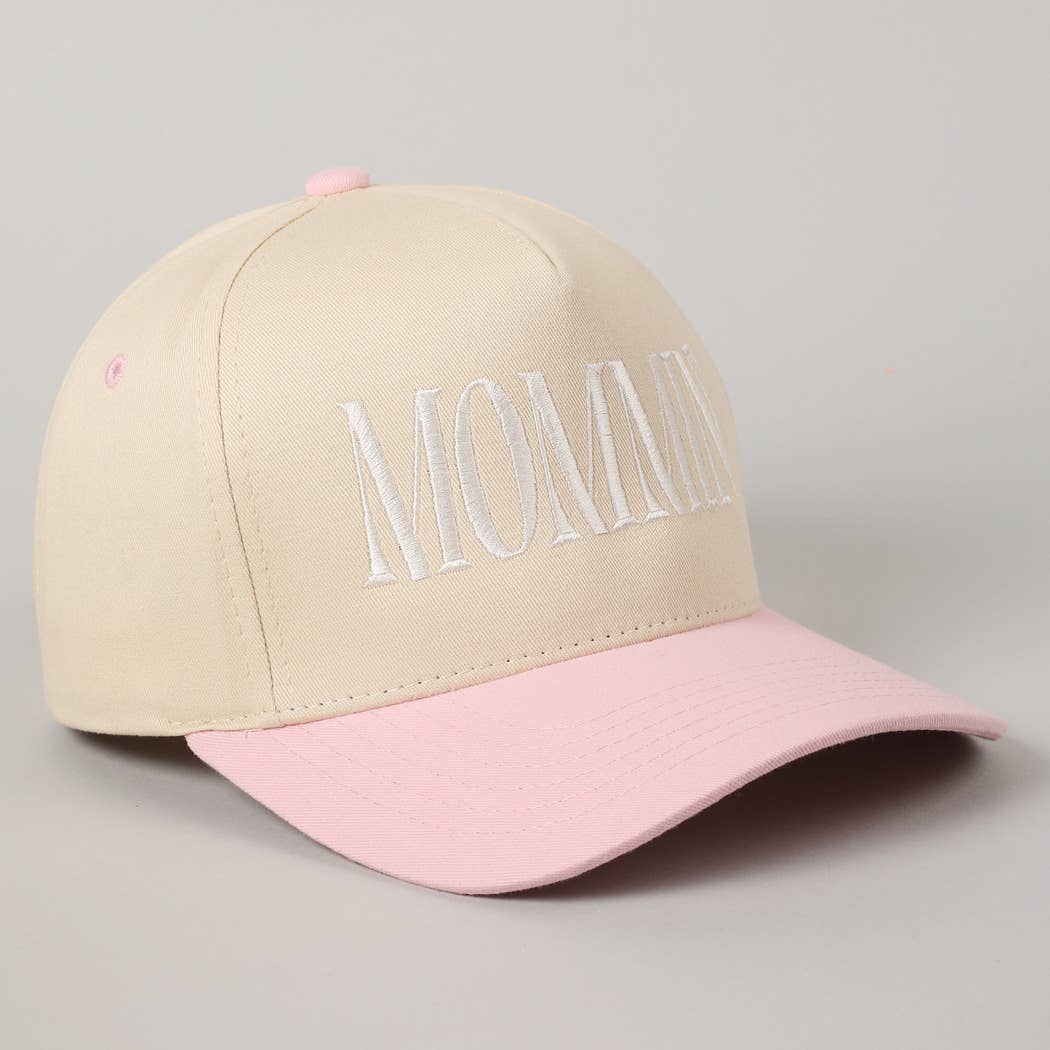 MOMMIN' Lettering Embroidery Trucker Hat