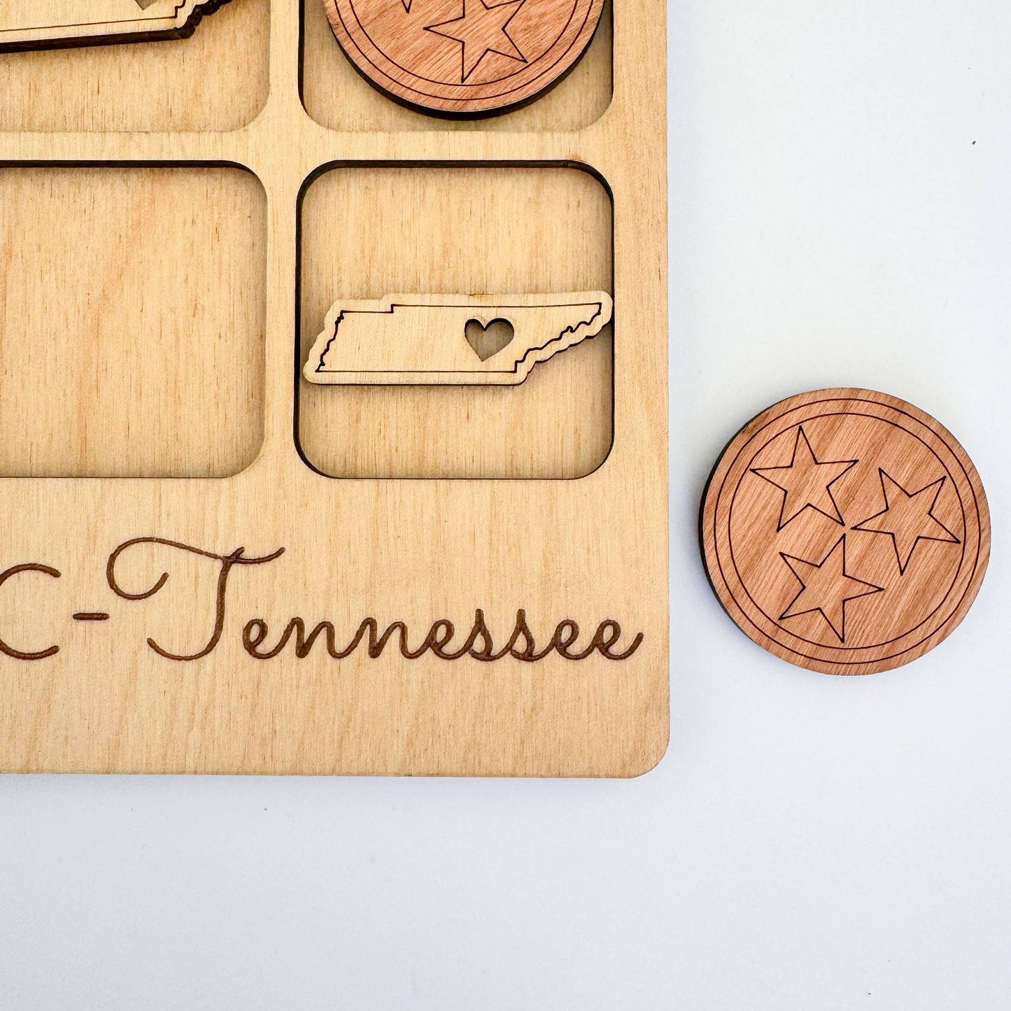 Tennessee State Gift - Tic-Tac-Toe TN Game - Customizable
