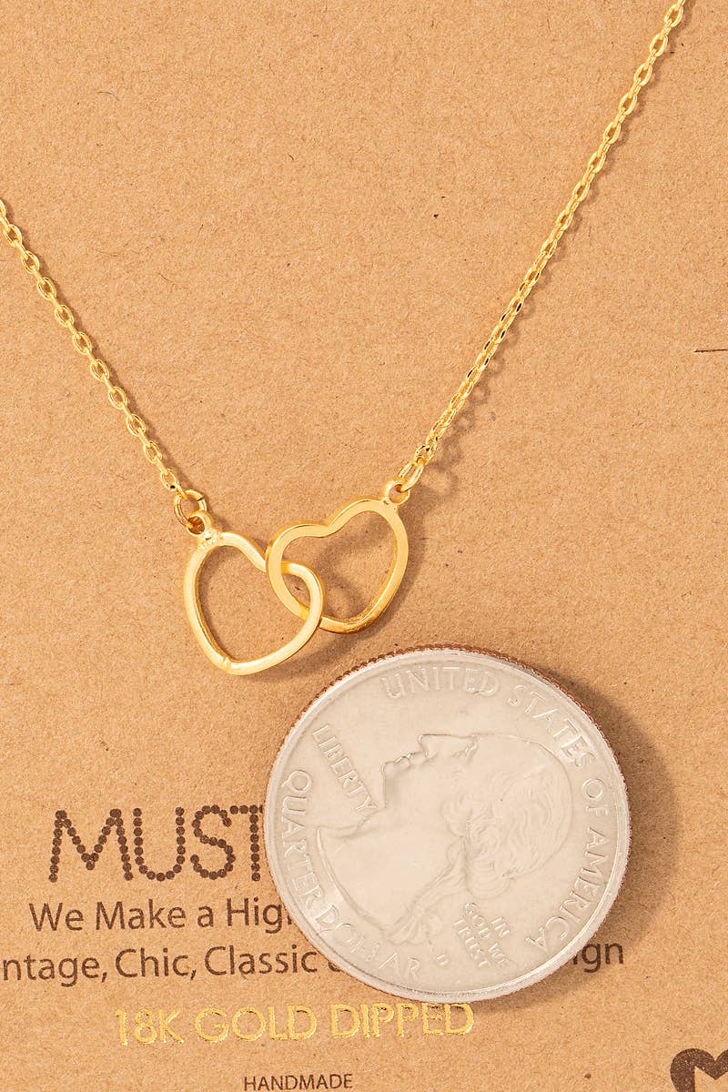 Heart Link Charm Necklace
