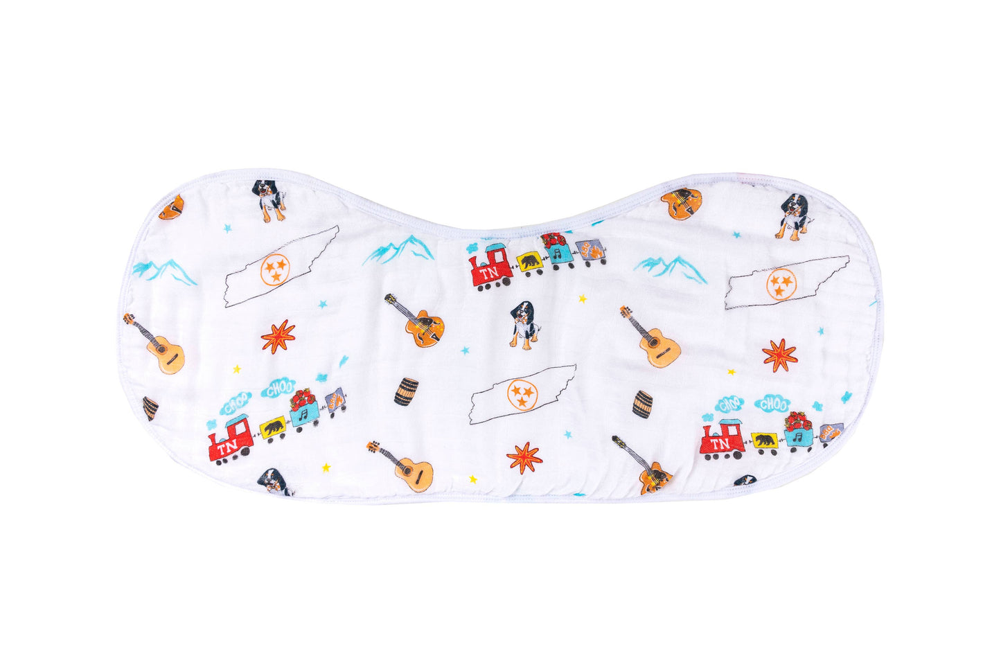 Tennessee Baby 2-in-1 Burp Cloth and Bib (Unisex)