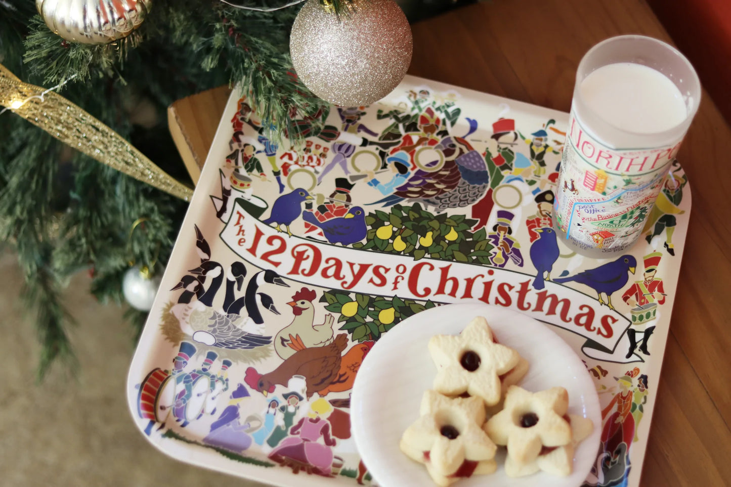 12 Days of Christmas Birchwood Tray