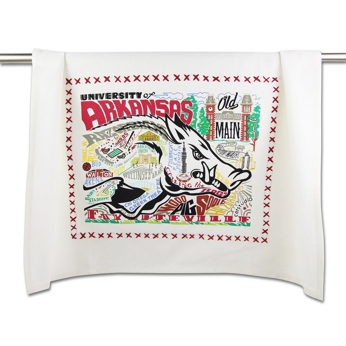 Arkansas, University Dish Towel