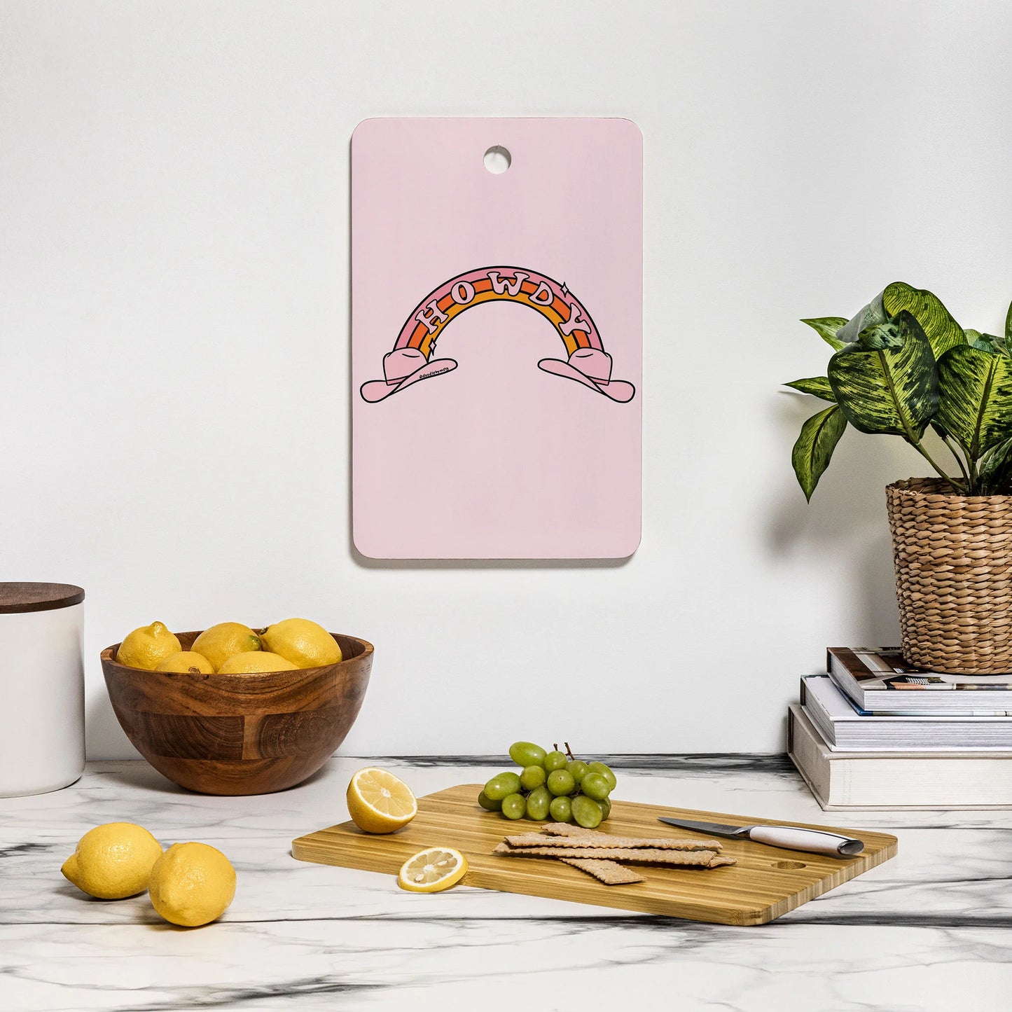 Howdy Rainbow Cutting Board