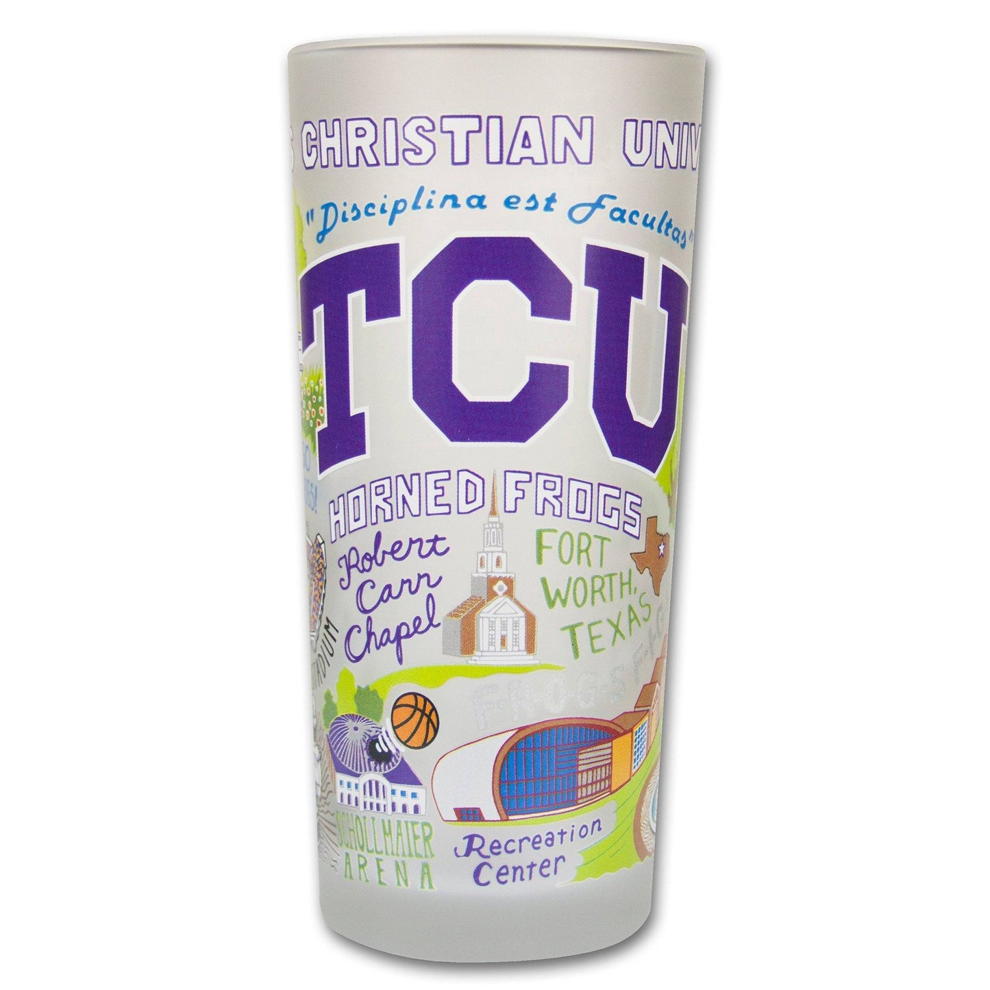 Texas Christian University Glass
