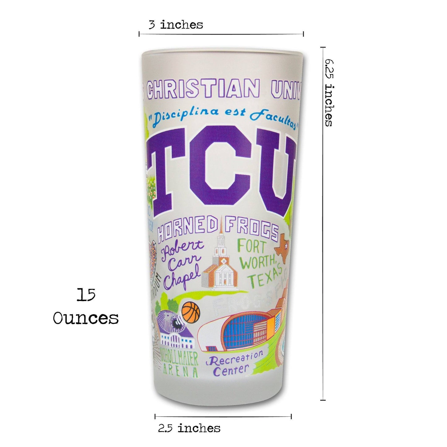 Texas Christian University Glass