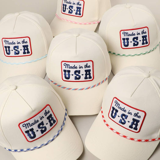Made in the USA Embroidery Patch Trucker Hat