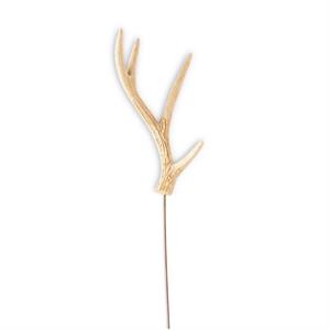 15 Inch Light Brown Single Antler Stem
