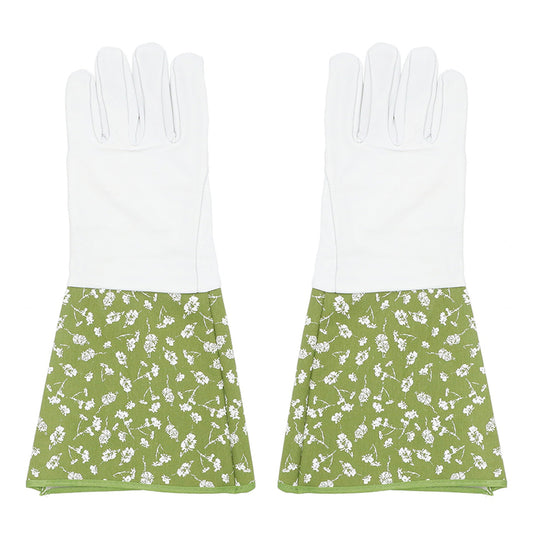 Printed Garden Gauntlet Gloves