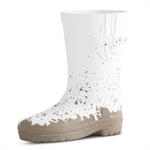 7 Inch White Resin Rainboot