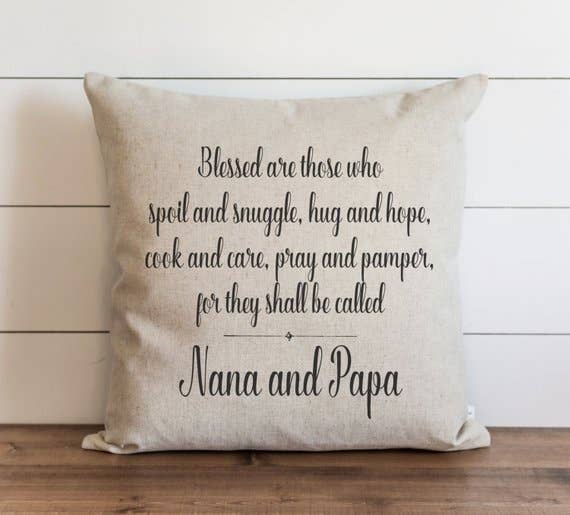 Grandparent Appreciation Pillow Cover
