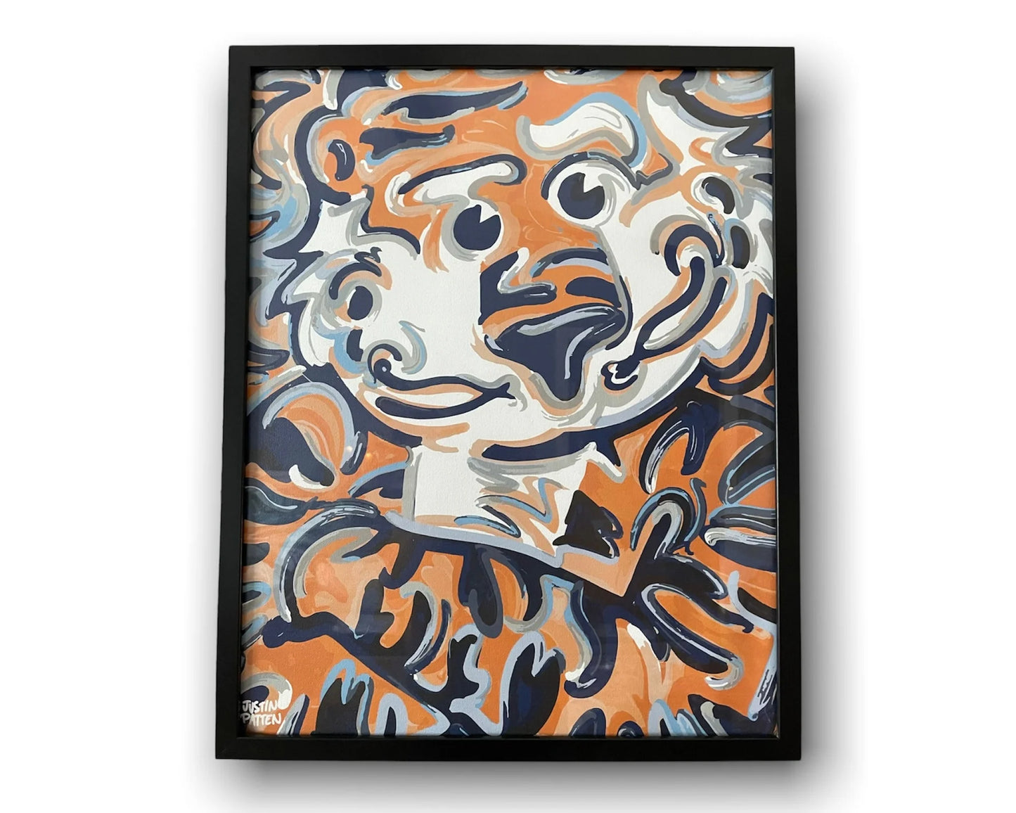 Crossed Arms Aubie 16x20 Wrapped Canvas
