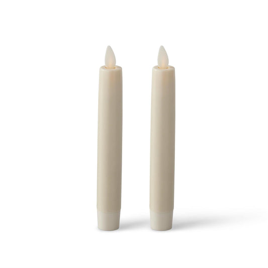 2 Pack 9.5in Ivory Wax Luminara Candles