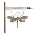 12.75 Inch Gray & Gold Metal Dragonfly Arrow Replacement
