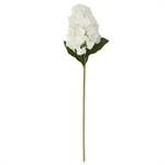 28 Inch White Real Touch Cone Hydrangea Stem