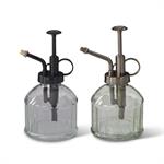 Assorted 6 Inch Metal & Glass Flower Misters (2 Col