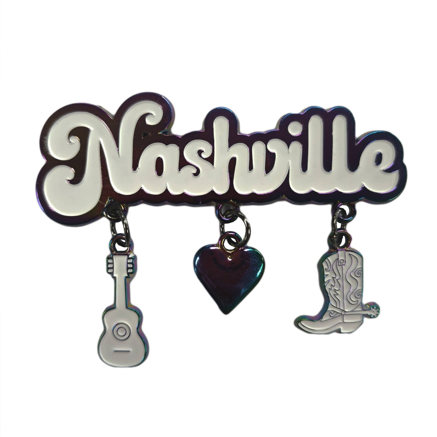 Nashville Magnet - Metallic With Charms