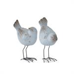 Assorted 8 Inch Weathered Blue Terracotta Birds