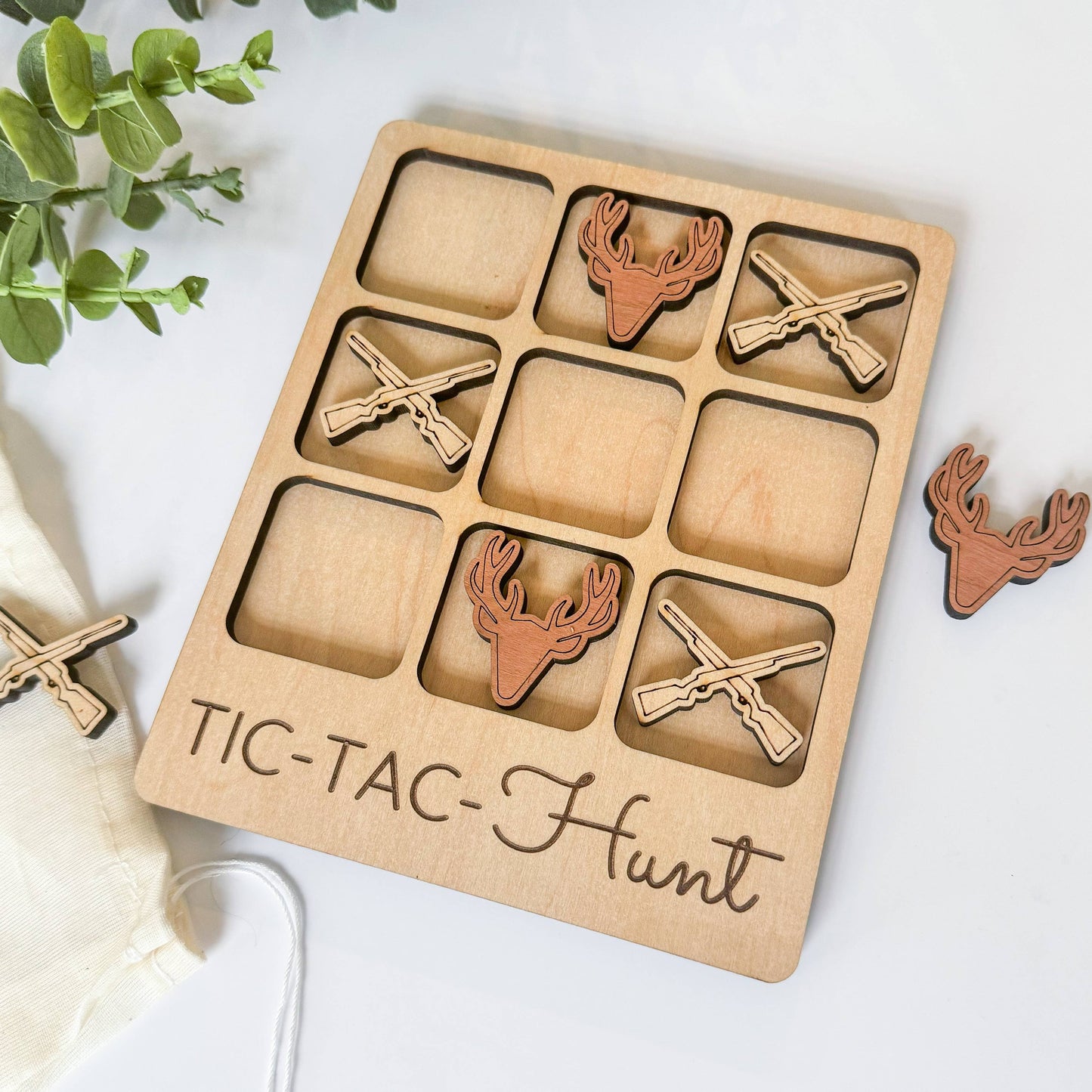 Hunting Tic-Tac-Toe Game - Outdoorsy Gift / Gift for Hunter