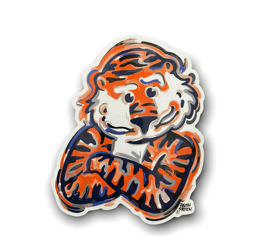 Auburn Crossed Arms Aubie Vinyl Sticker