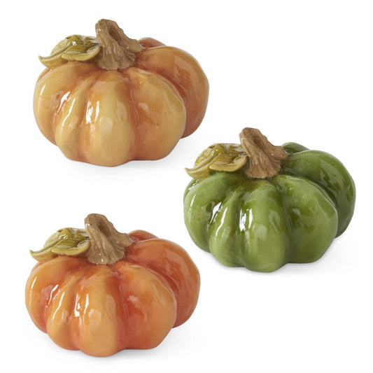 2.5 Inch Fall Colored Resin Pumpkins