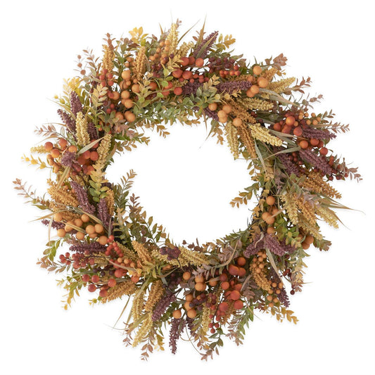 30 Inch Burgundy Cream Seed Berry Fall Foliage