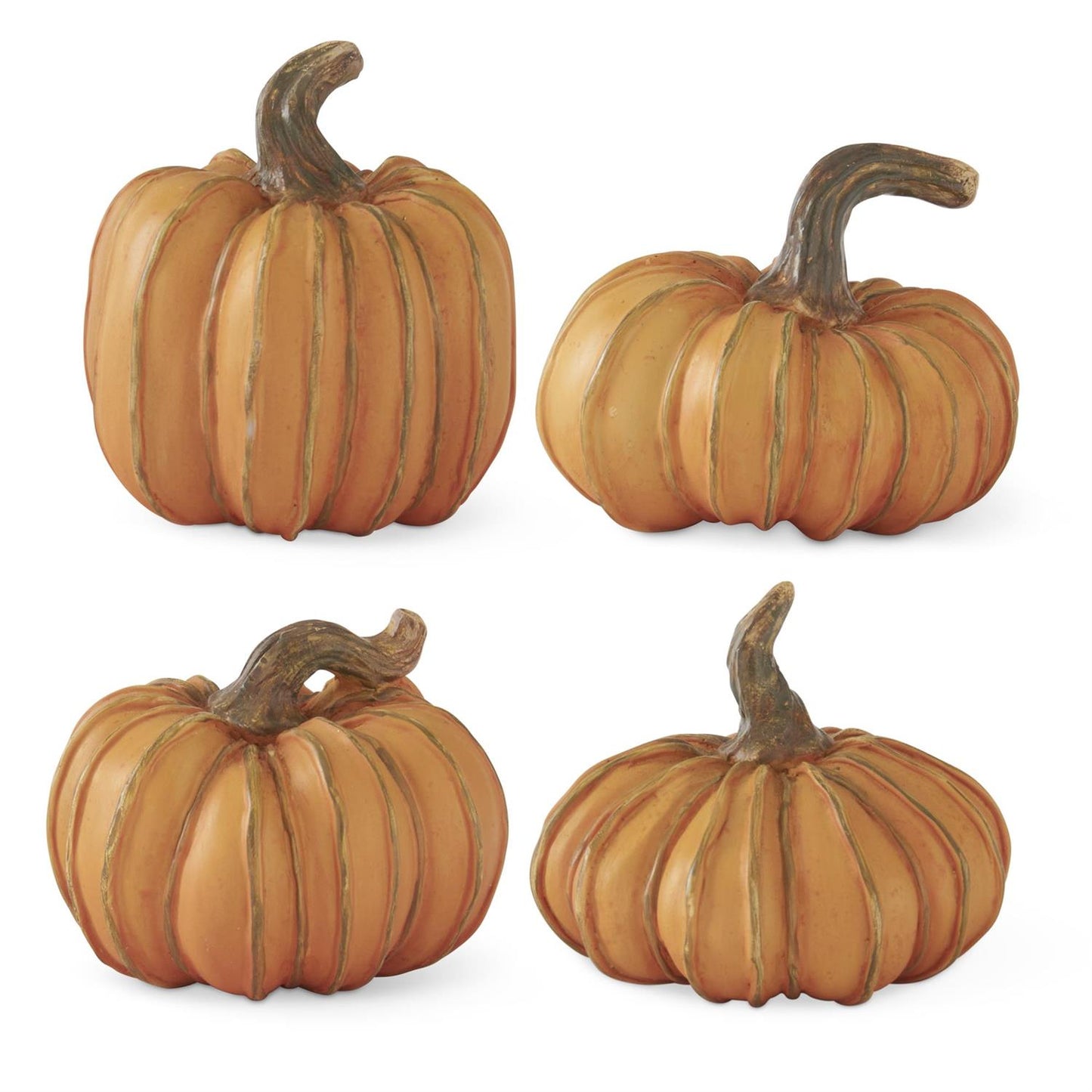 Assorted Resin Orange Filler Pumpkins