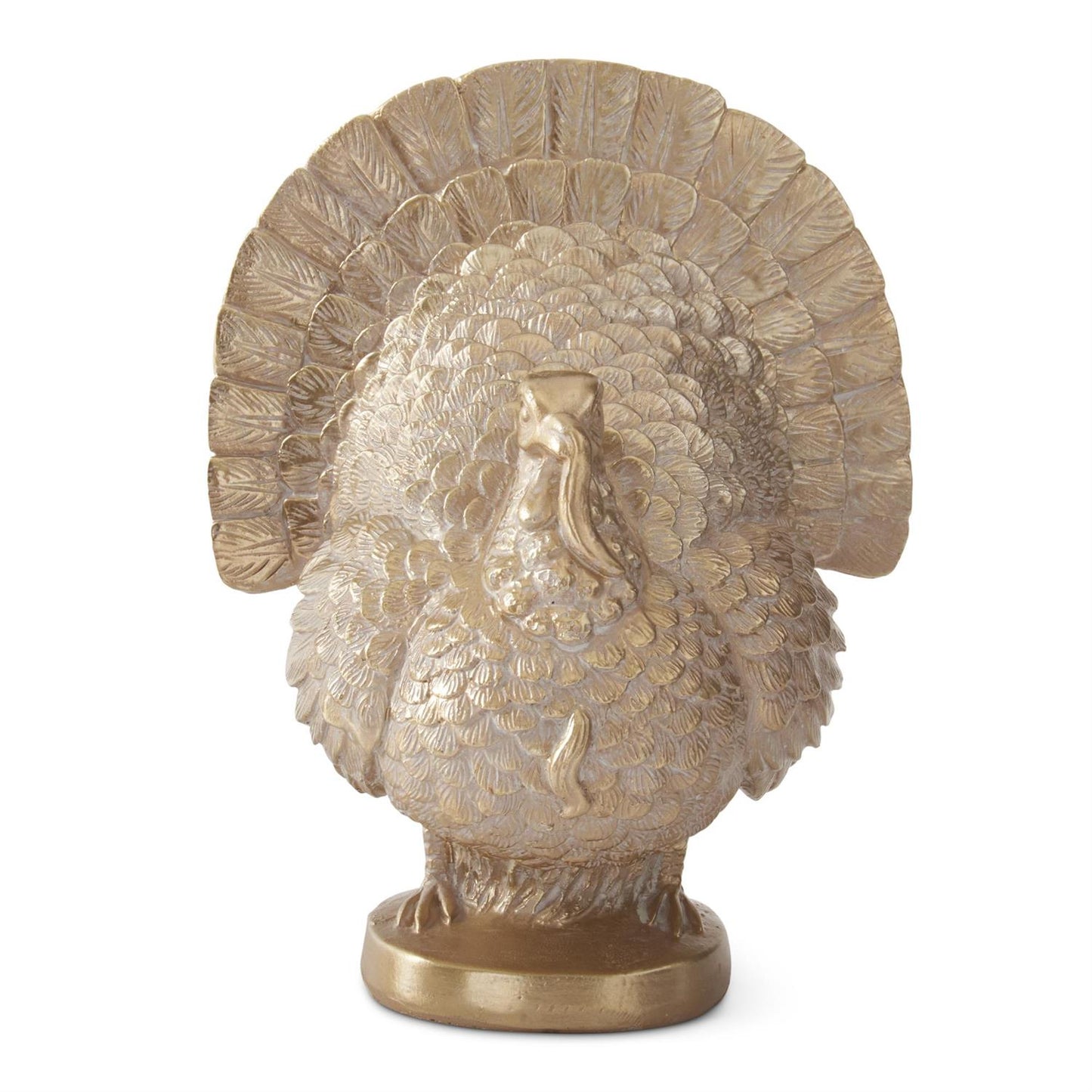 7.25 Inch Gold Resin Turkey