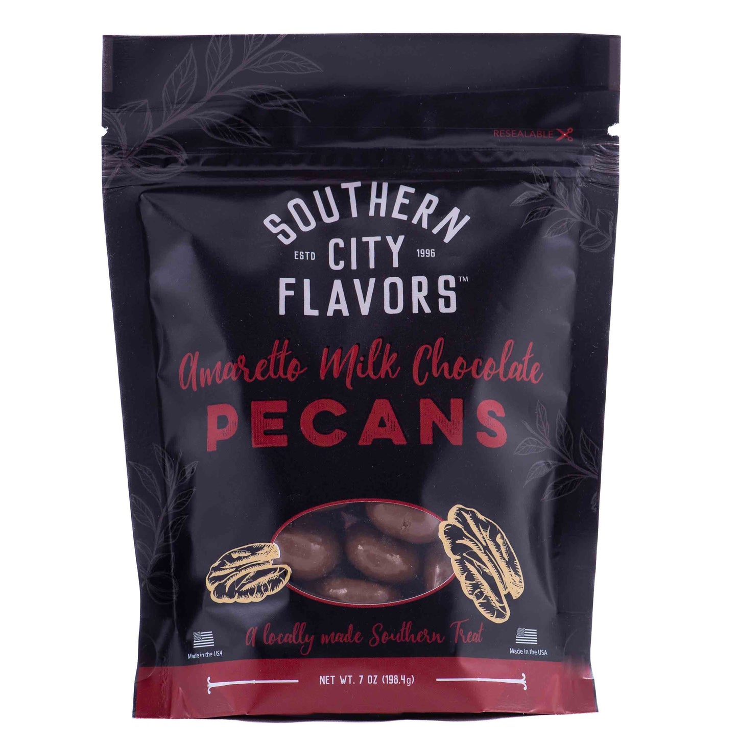 Amaretto Chocolate Pecans