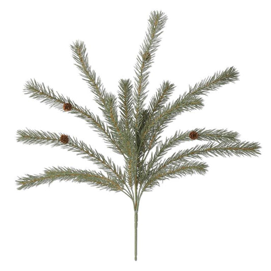 25 Inch Green Pine Bush w/Small Pinecones