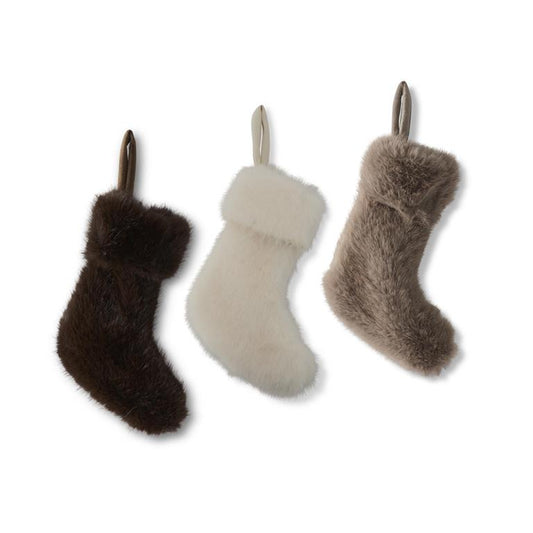 8 Inch Fur Mini Stockings