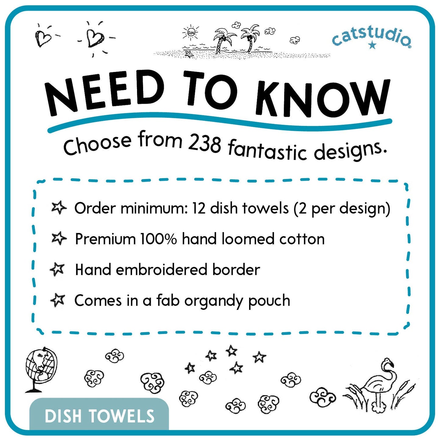 Georgia, University of Collegiate Dish Towel