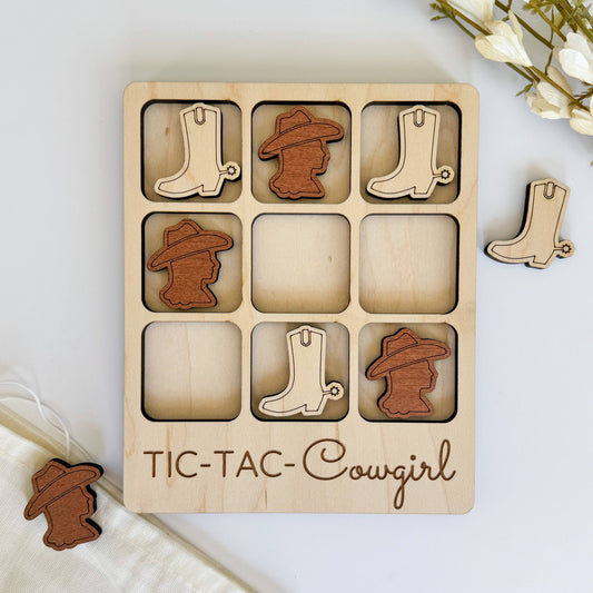Cowgirl Tic-Tac-Toe Game - Western Gift