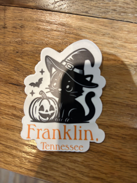 Spooky Cat Sticker