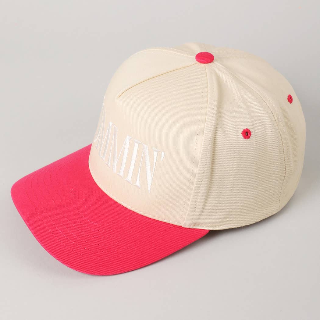 MOMMIN' Lettering Embroidery Trucker Hat