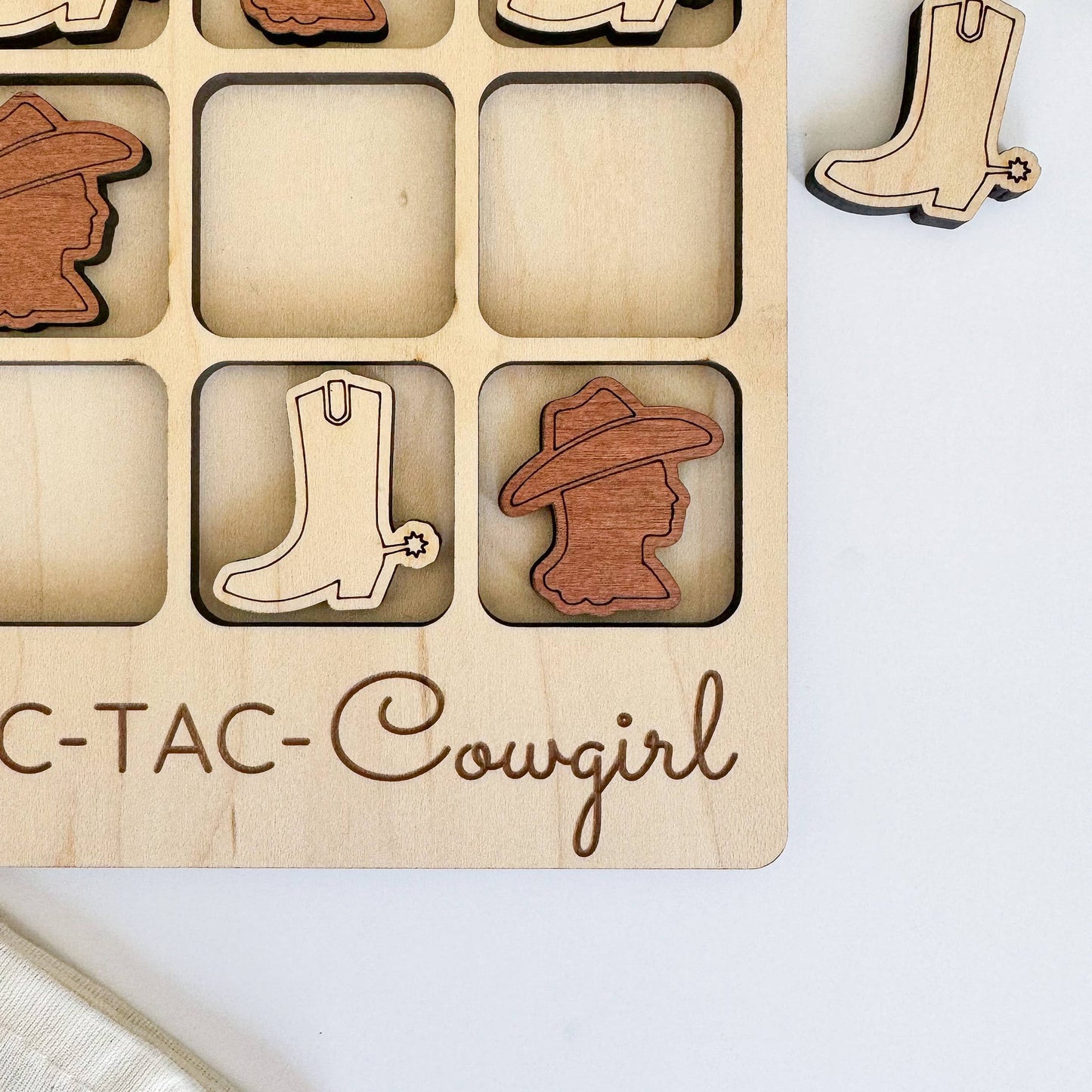 Cowgirl Tic-Tac-Toe Game - Western Gift