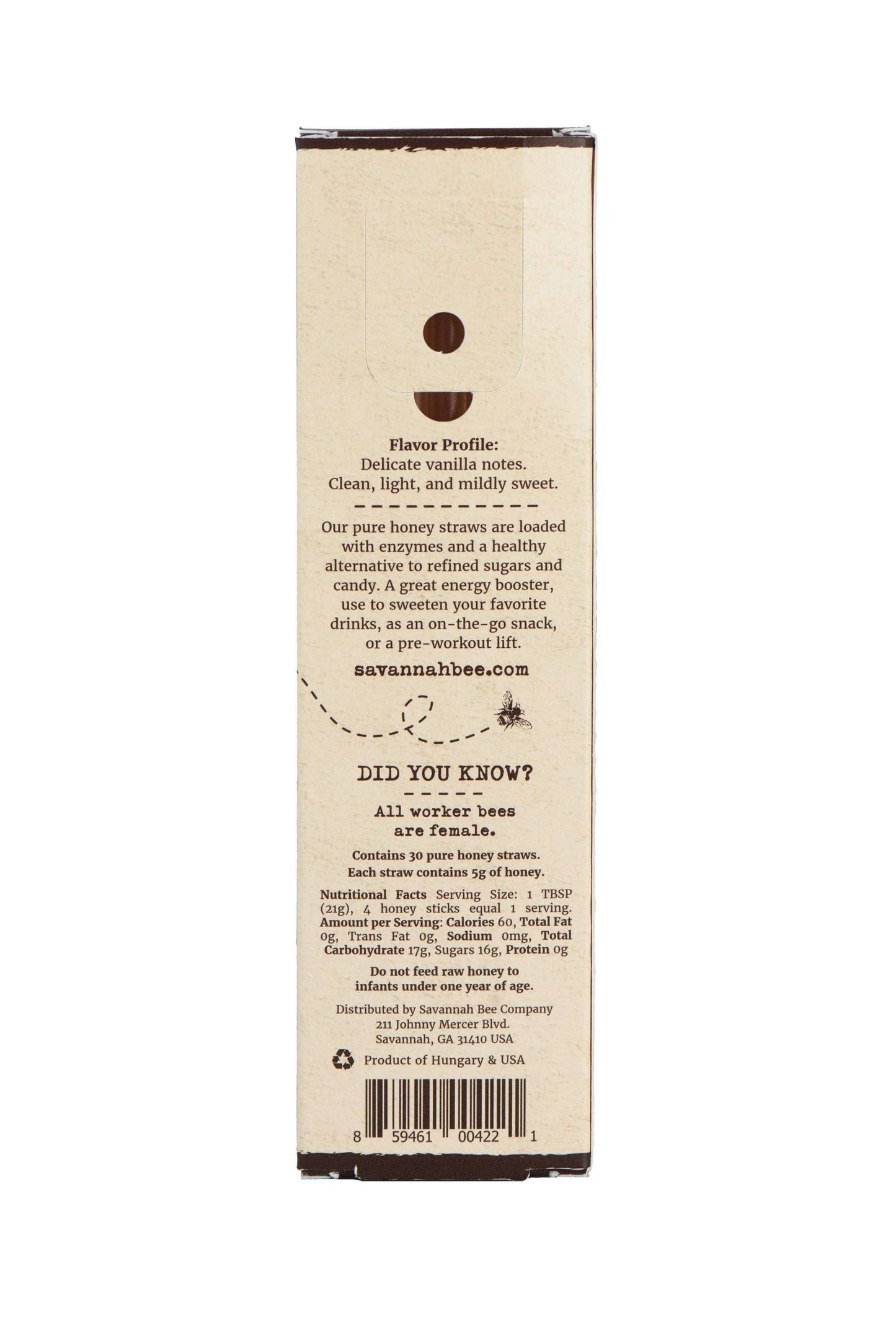 Honey Straw 30 Pack