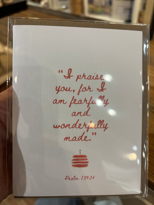 Psalm 139:14 Birthday