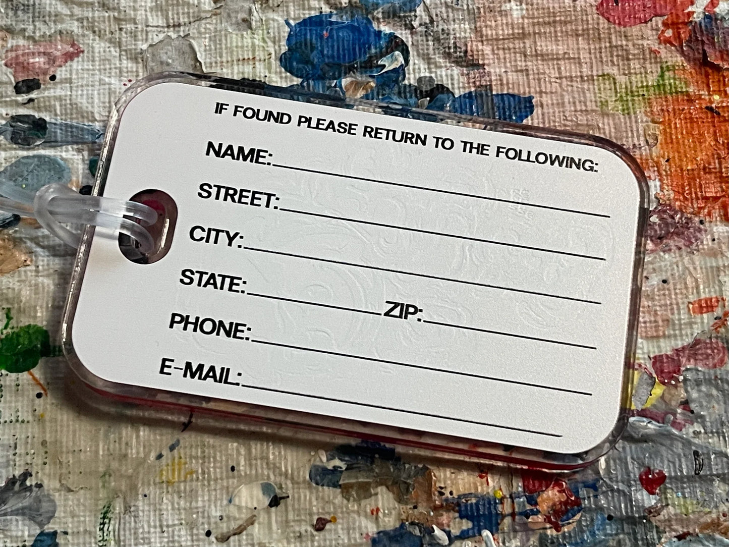 Ohio State Brutus Acrylic Luggage Tag