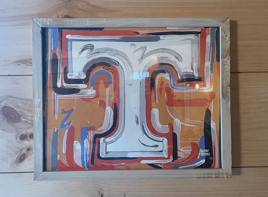 Tennessee Power "T 16x20 Wrapped Canvas