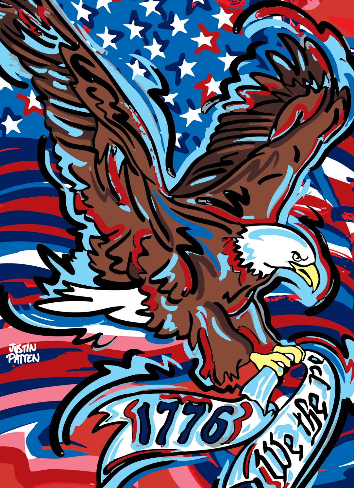 USA 4th of July Garden Flag