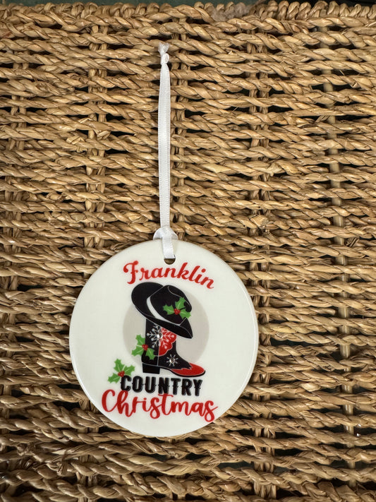 Country Christmas Ornament